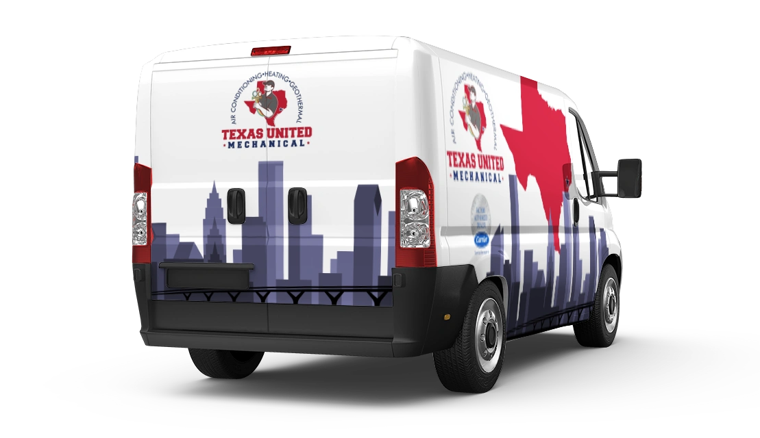 Texas United Mechanical van